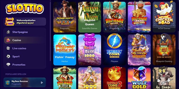 Skjermbilde av Slottio casino